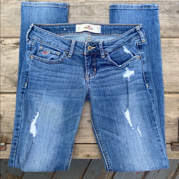 Hollister Denim - HOLLISTER Destructed Skinny Stretch Jeans